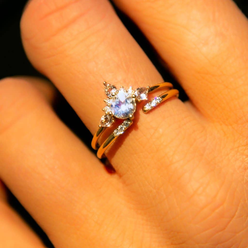 Open Diamond Talon Ring