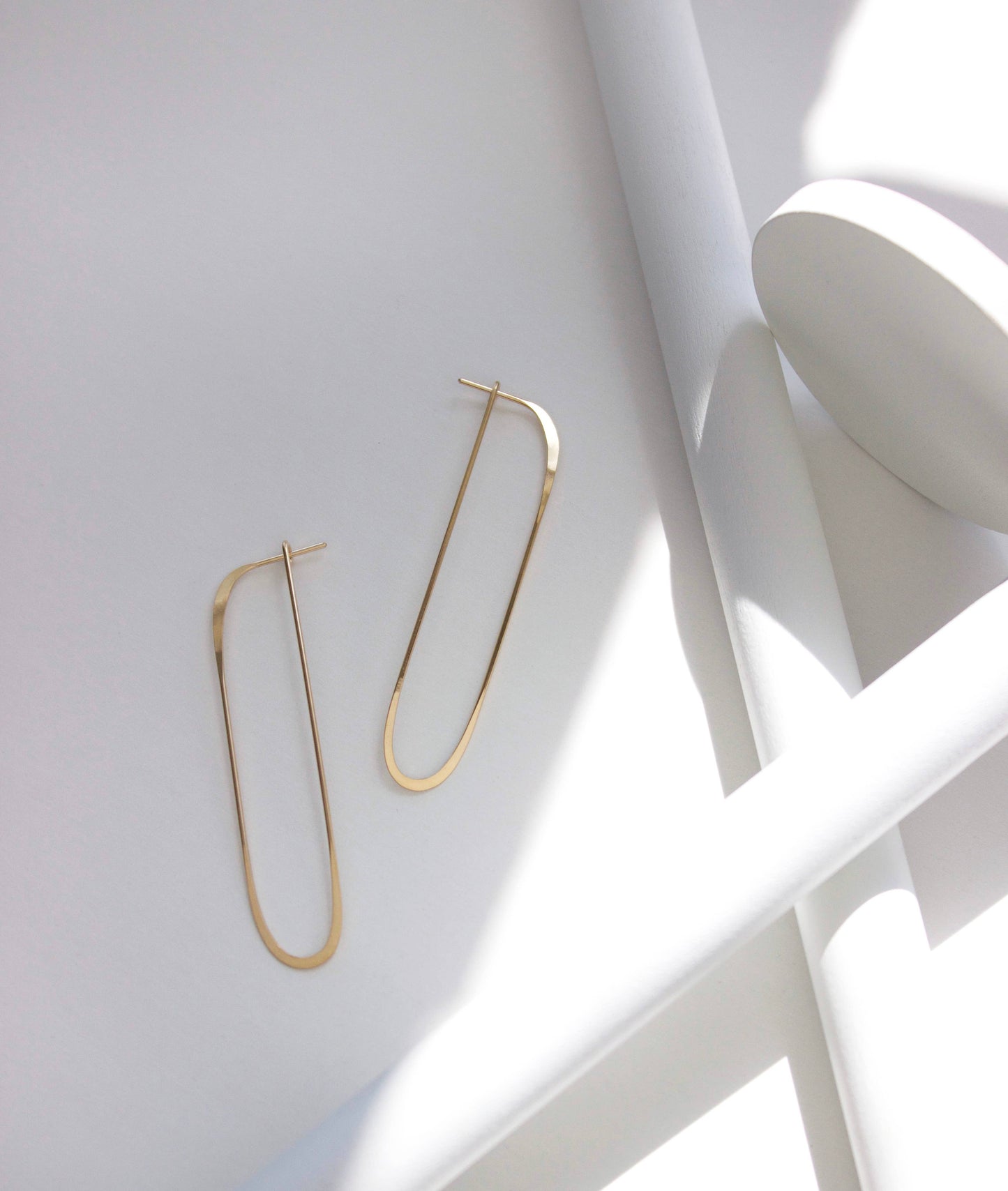Long Oval Earrings