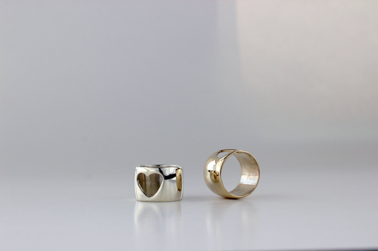 L.Greenwalt Jewelry - Heart Ring: Yellow Bronze / 6