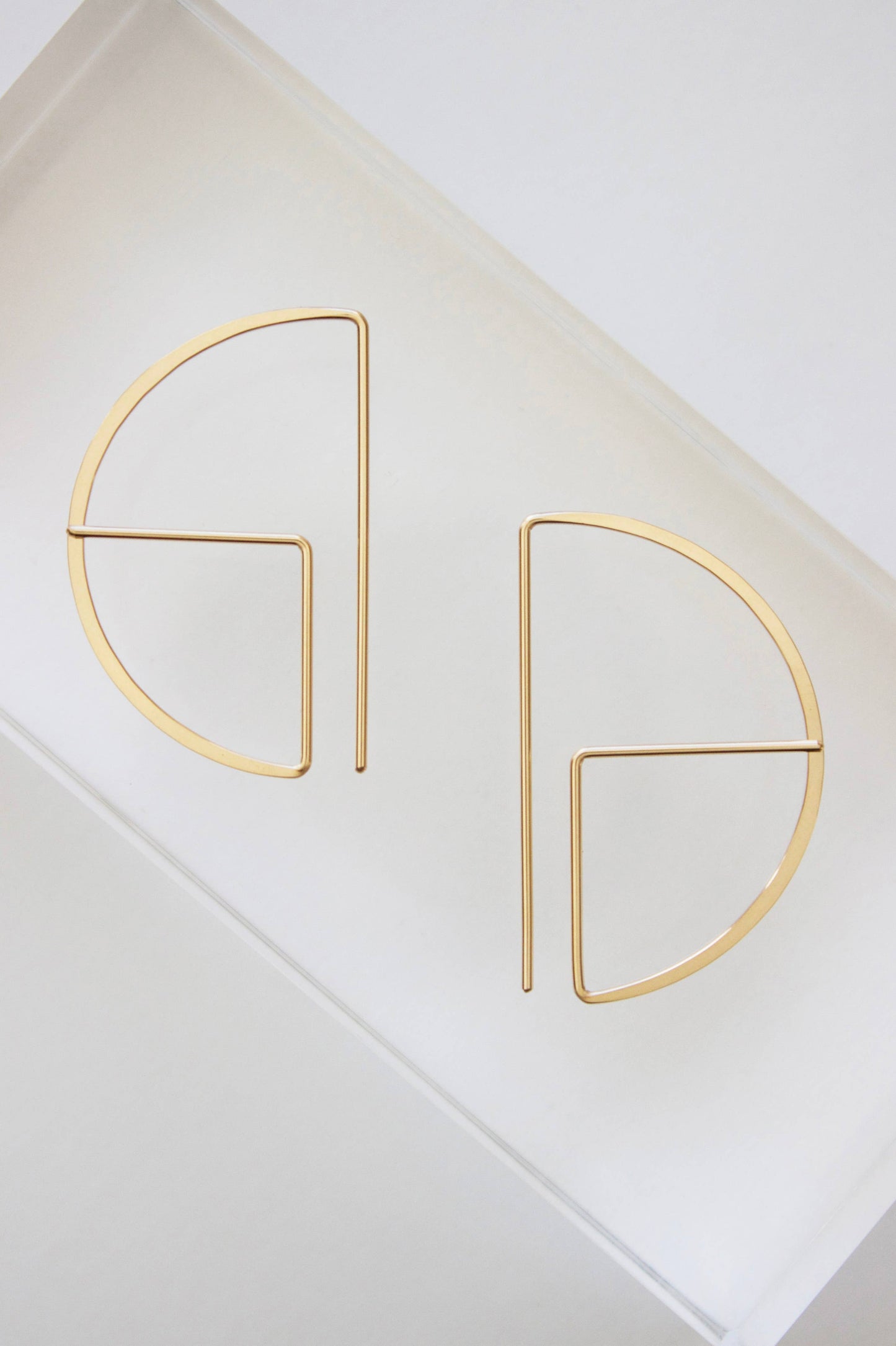 L.Greenwalt Jewelry - Large Round Profile Earrings: 14K Gold Fill