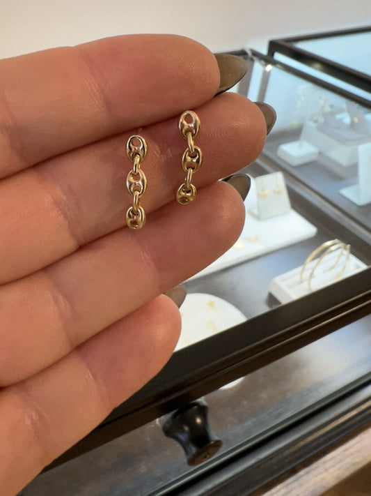 Puffed Mariner Small Trio Earring