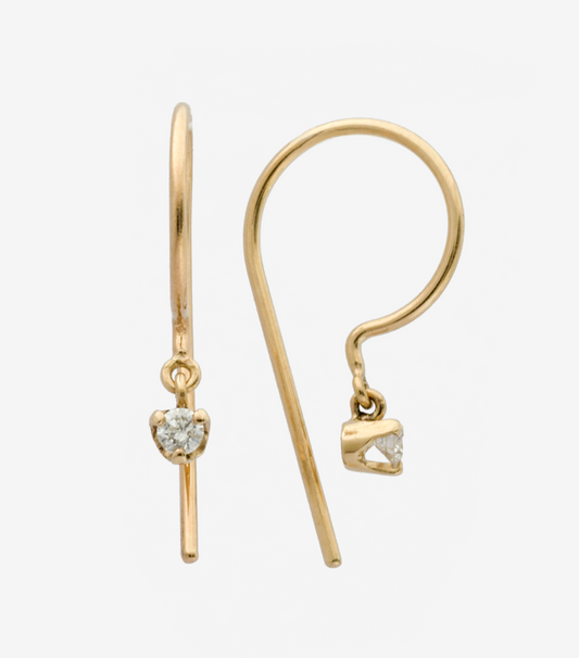 Diamond Loopdie Earring