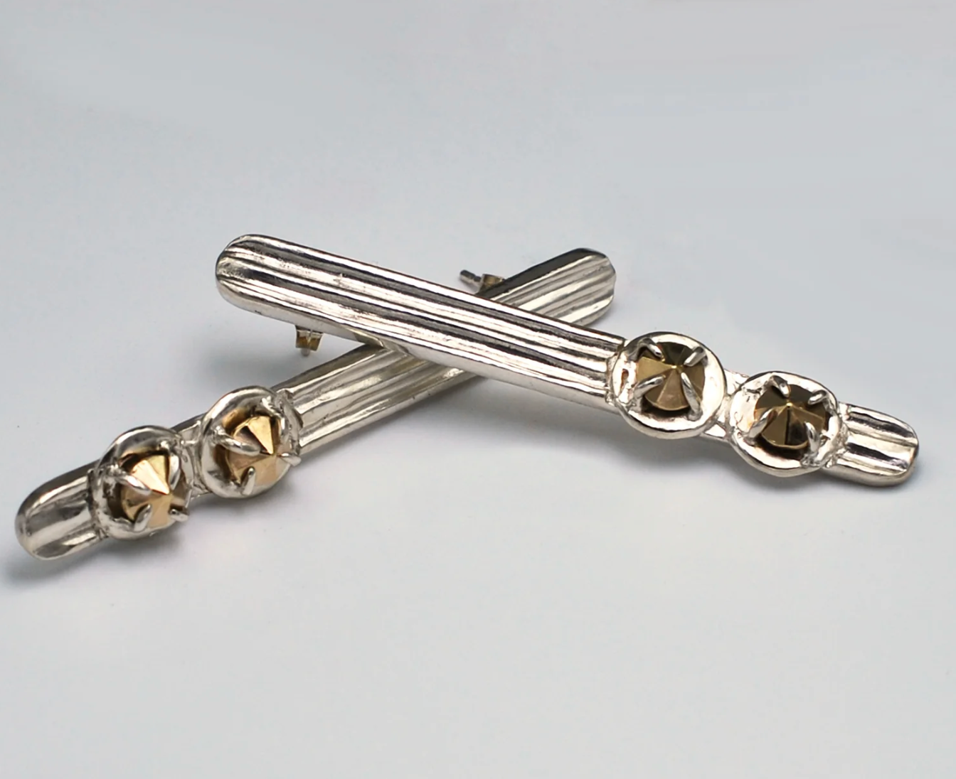 Grooved Bar Earrings