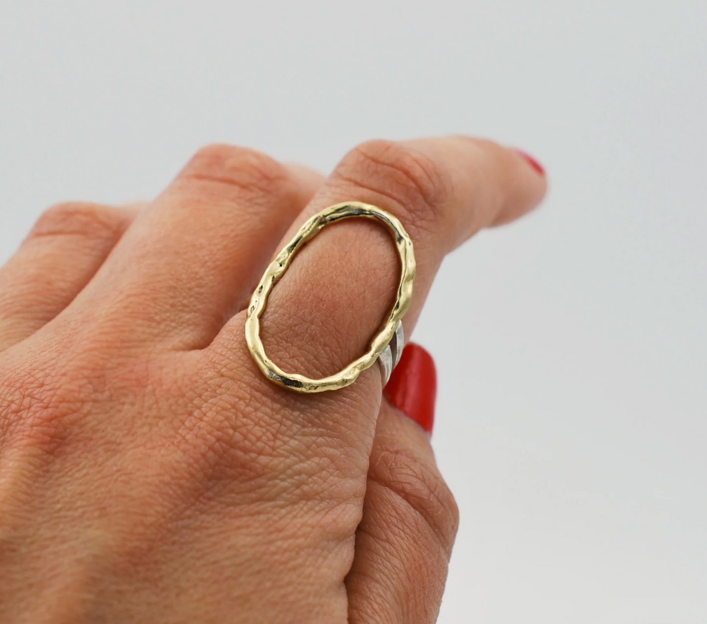 Organic Donut Statement Ring
