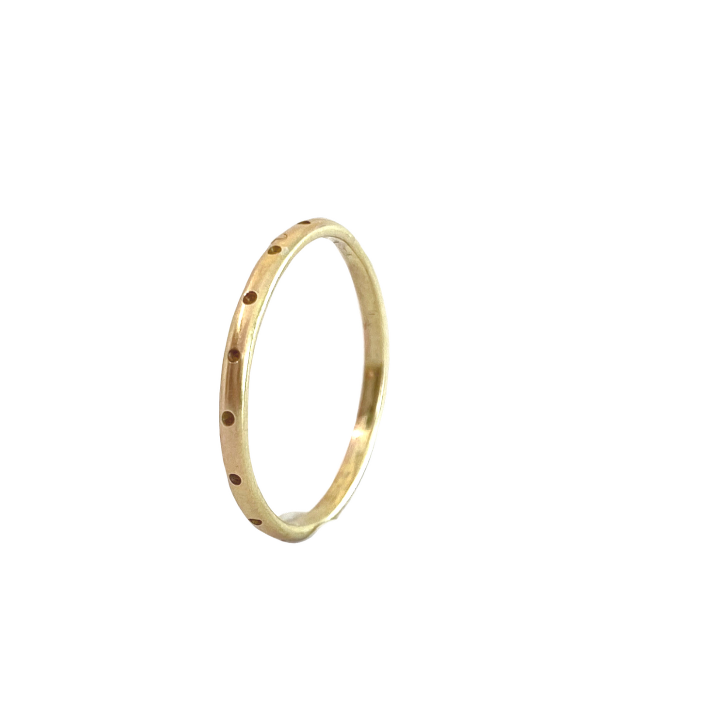 Dotted Half Round Ring