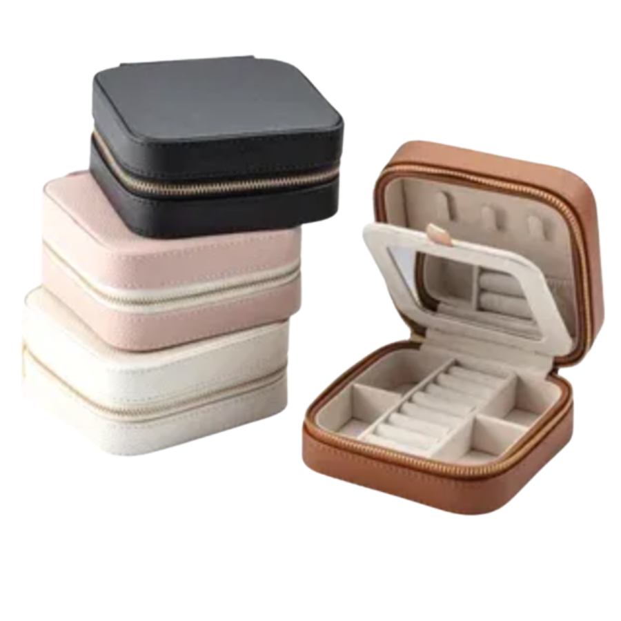 Square Travel Jewelry Case
