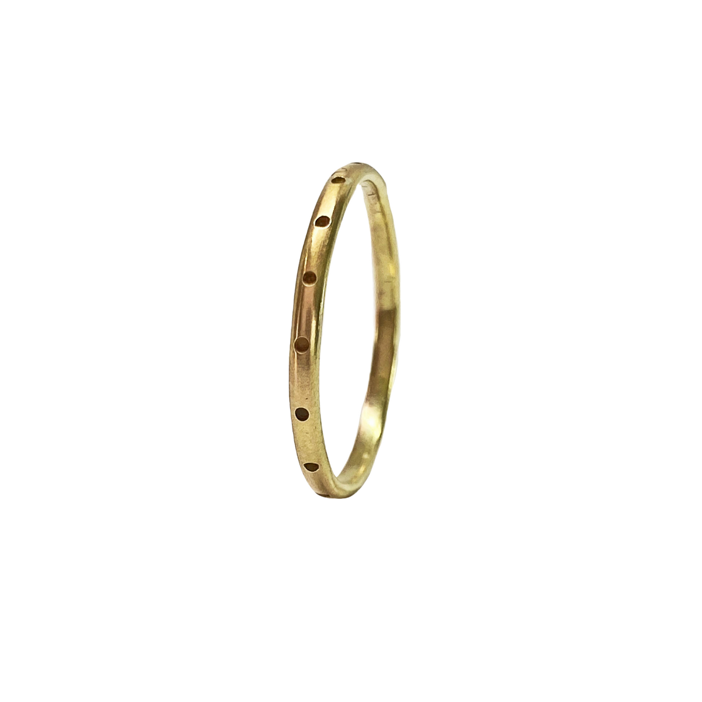 Dotted Half Round Ring