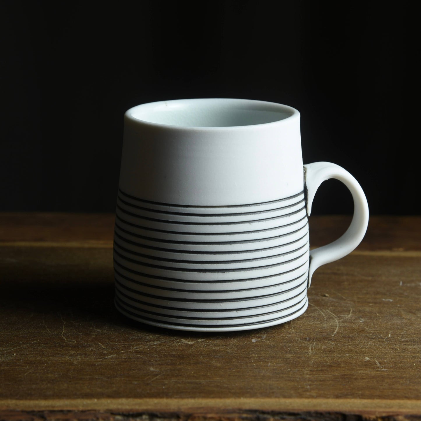 Porcelain Striped Mug