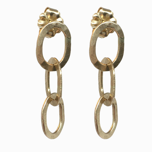 Triple Link Earrings