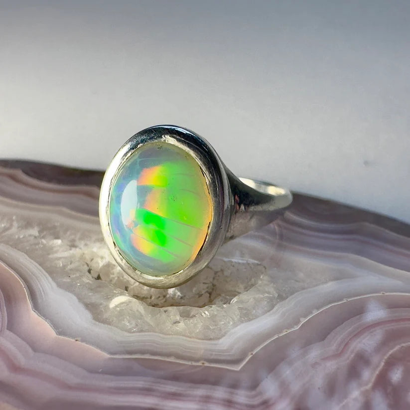 Opal Signet Ring