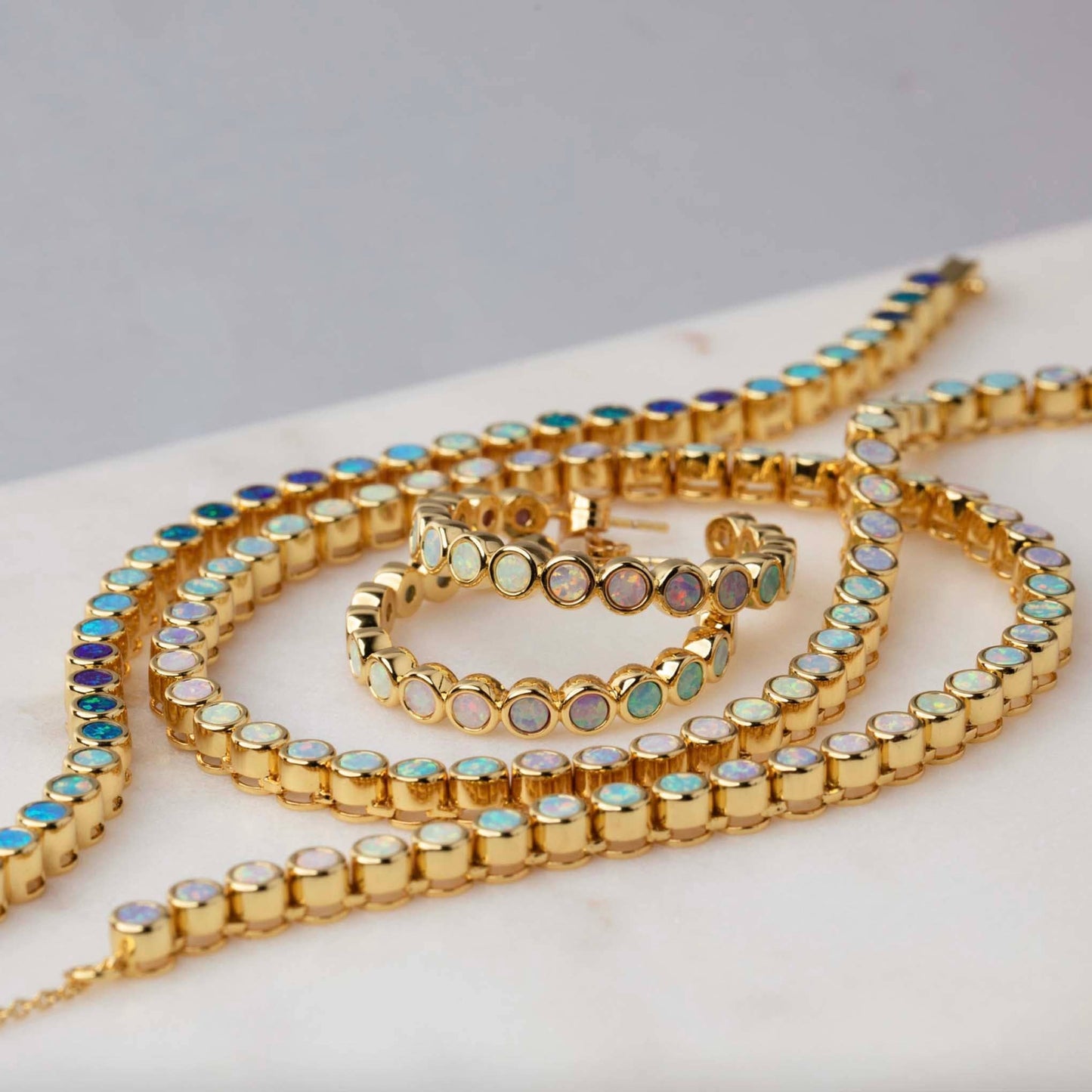 La Kaiser - Opal Ombre Grande Hoops