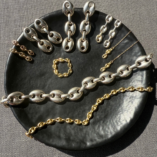 Puffed Mariner XL Bracelet Silver