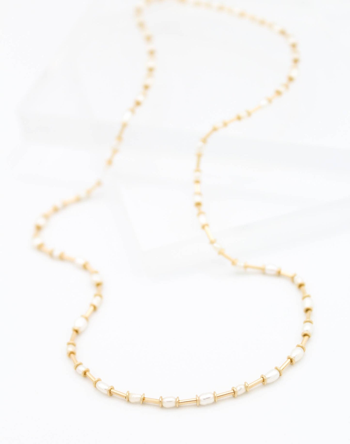 Gold Stitch Necklace