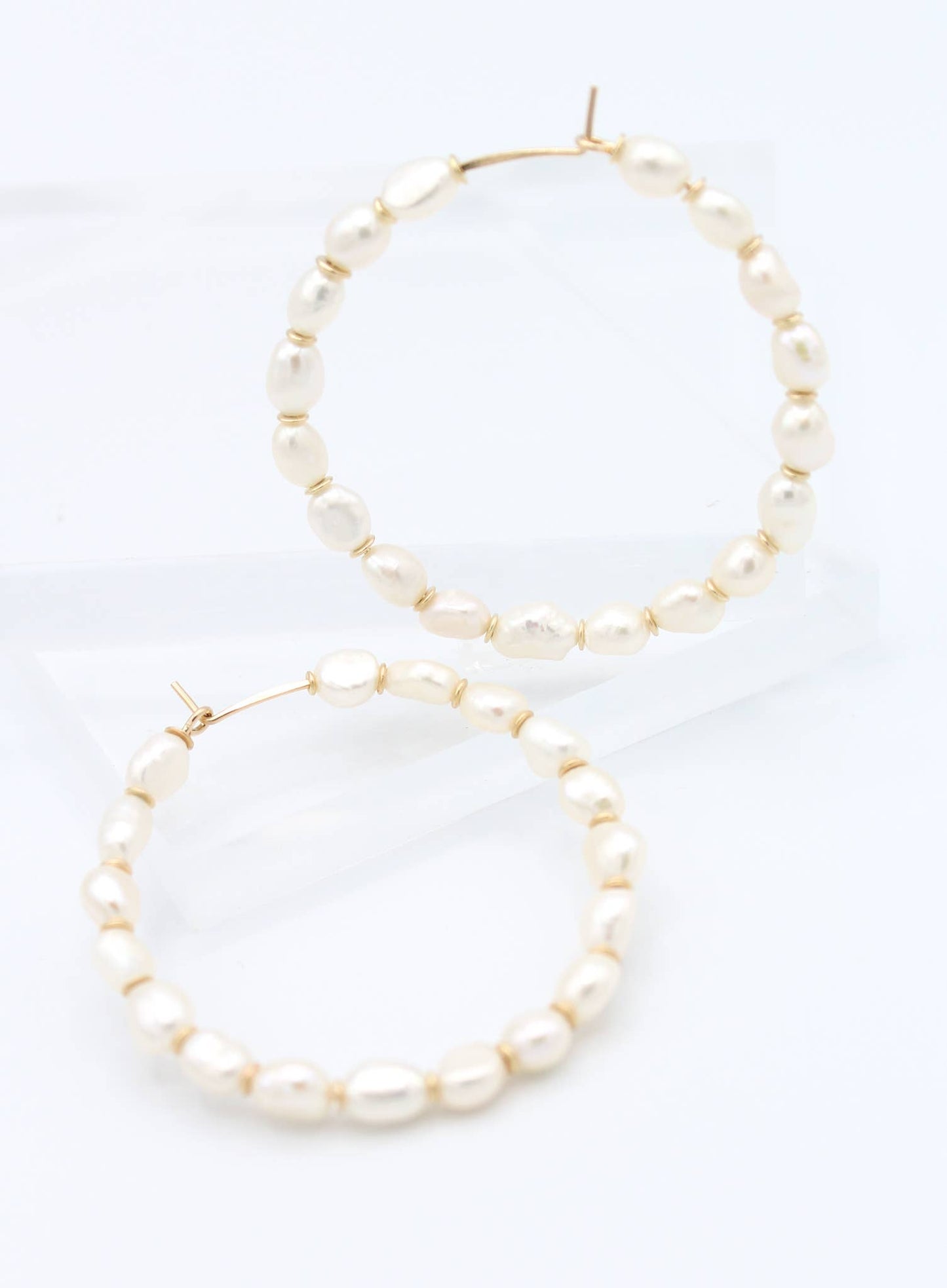 The Modern Pearl Hoop
