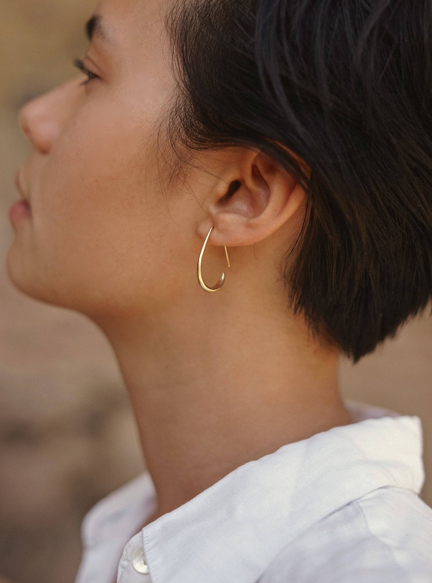 Mountainside Jewelry - Susa Hoops: Gold Vermeil