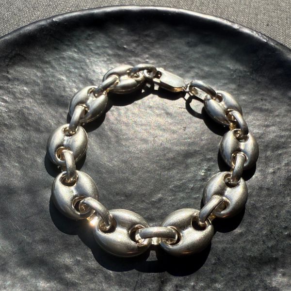 Puffed Mariner XL Bracelet Silver
