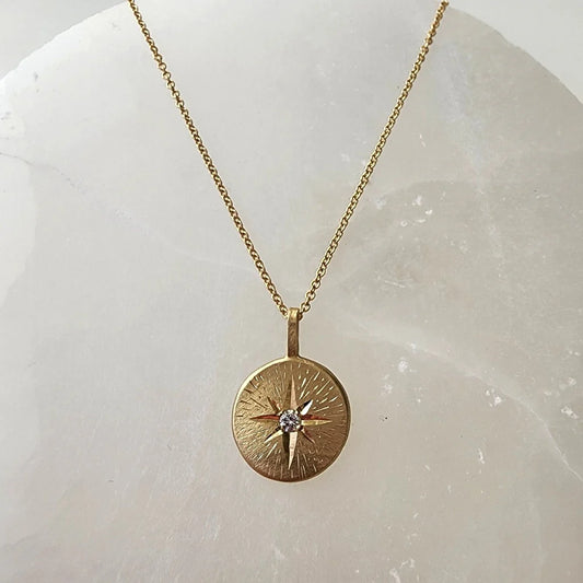 Medium Shooting Star Medallion Necklace