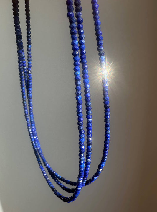 Lapis Slim Gemstone Necklace