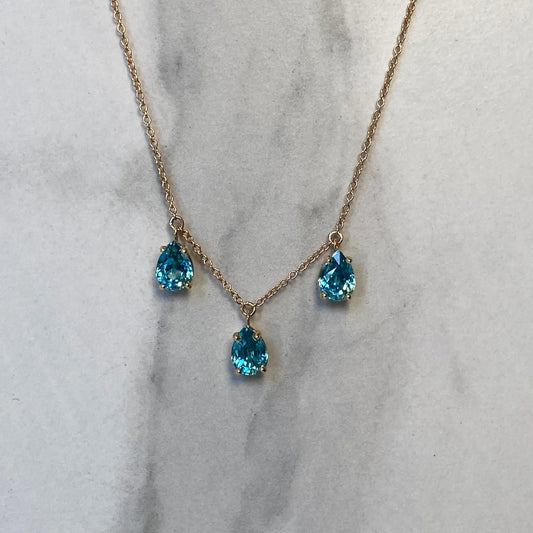 Zircon Trio Necklace