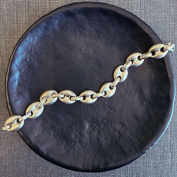 Puffed Mariner XL Bracelet Silver