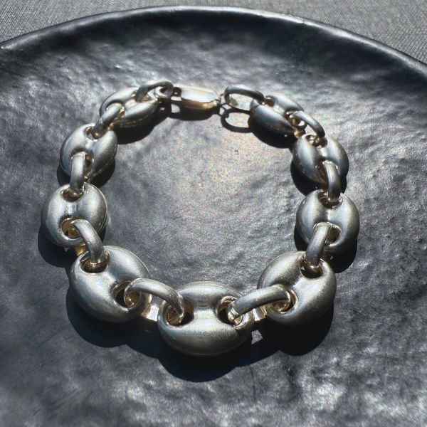 Puffed Mariner XL Bracelet Silver