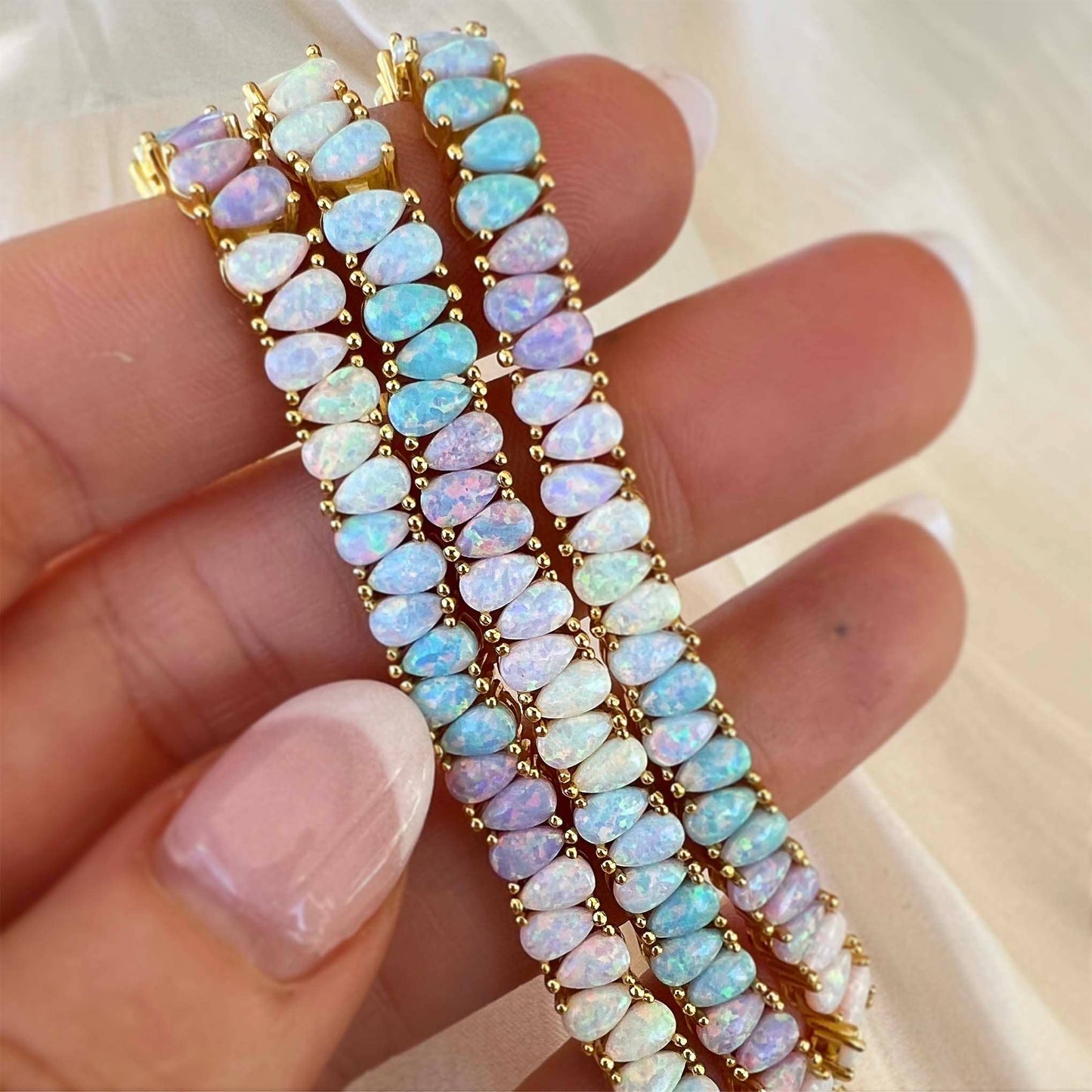 La Kaiser - Dancing Opal Dreams Tennis Bracelet: 6''