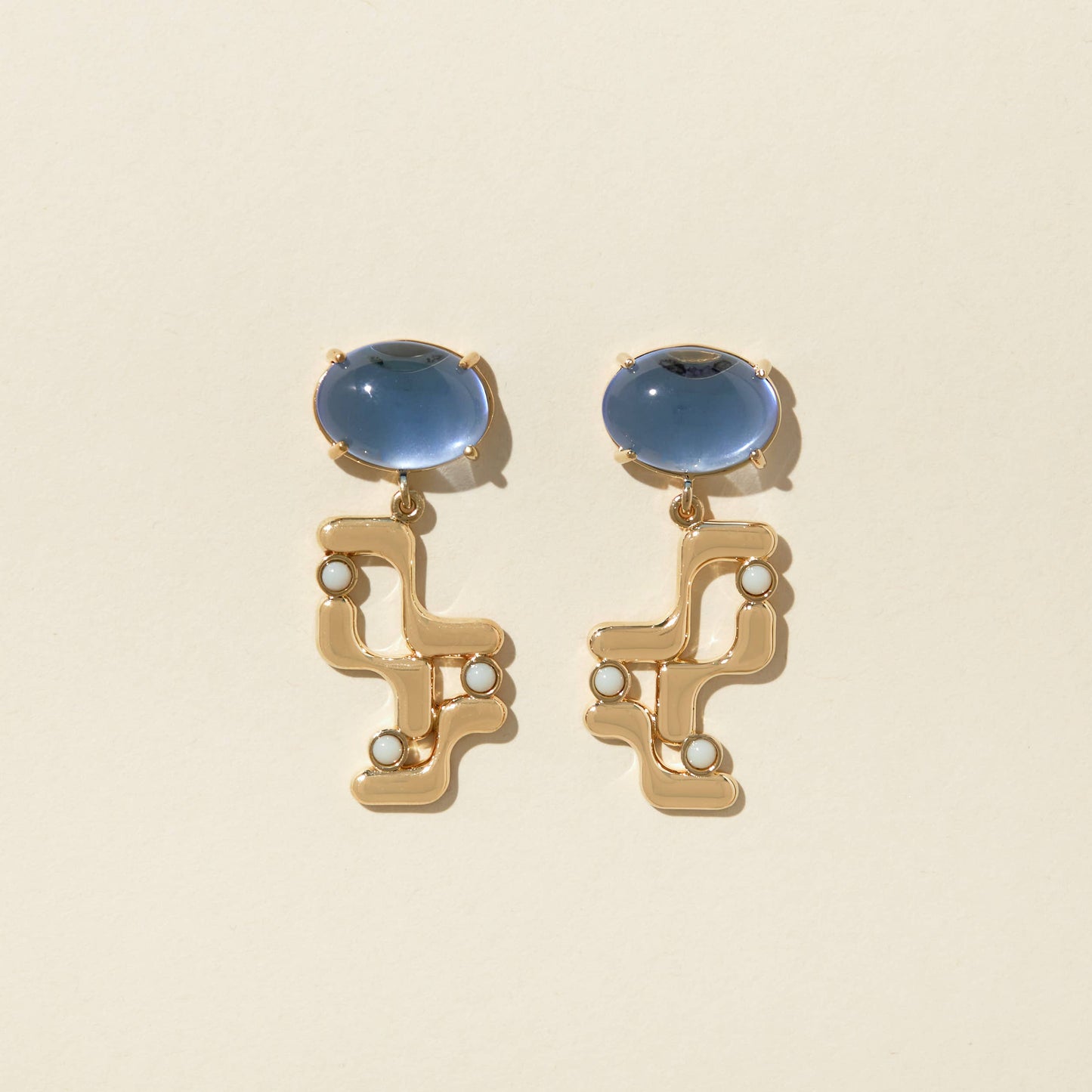 Halsted Earrings - Blue