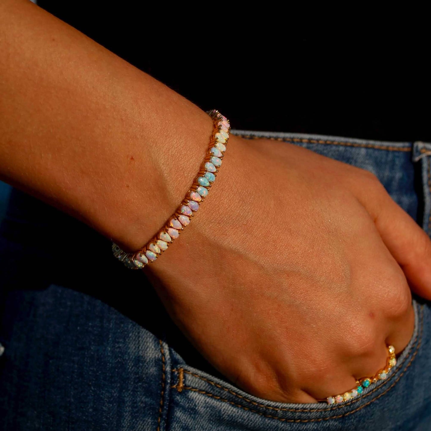 La Kaiser - Dancing Opal Dreams Tennis Bracelet: 6''