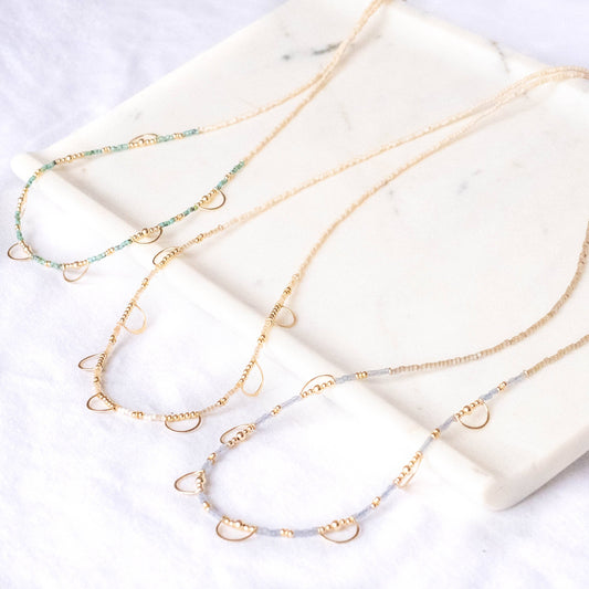 Dalsun Necklace: Ivory/Ivory