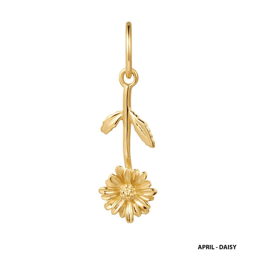 Birth Flower Charm: April - Daisy