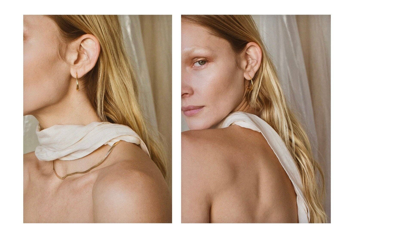 Mountainside Jewelry - Susa Hoops: Gold Vermeil