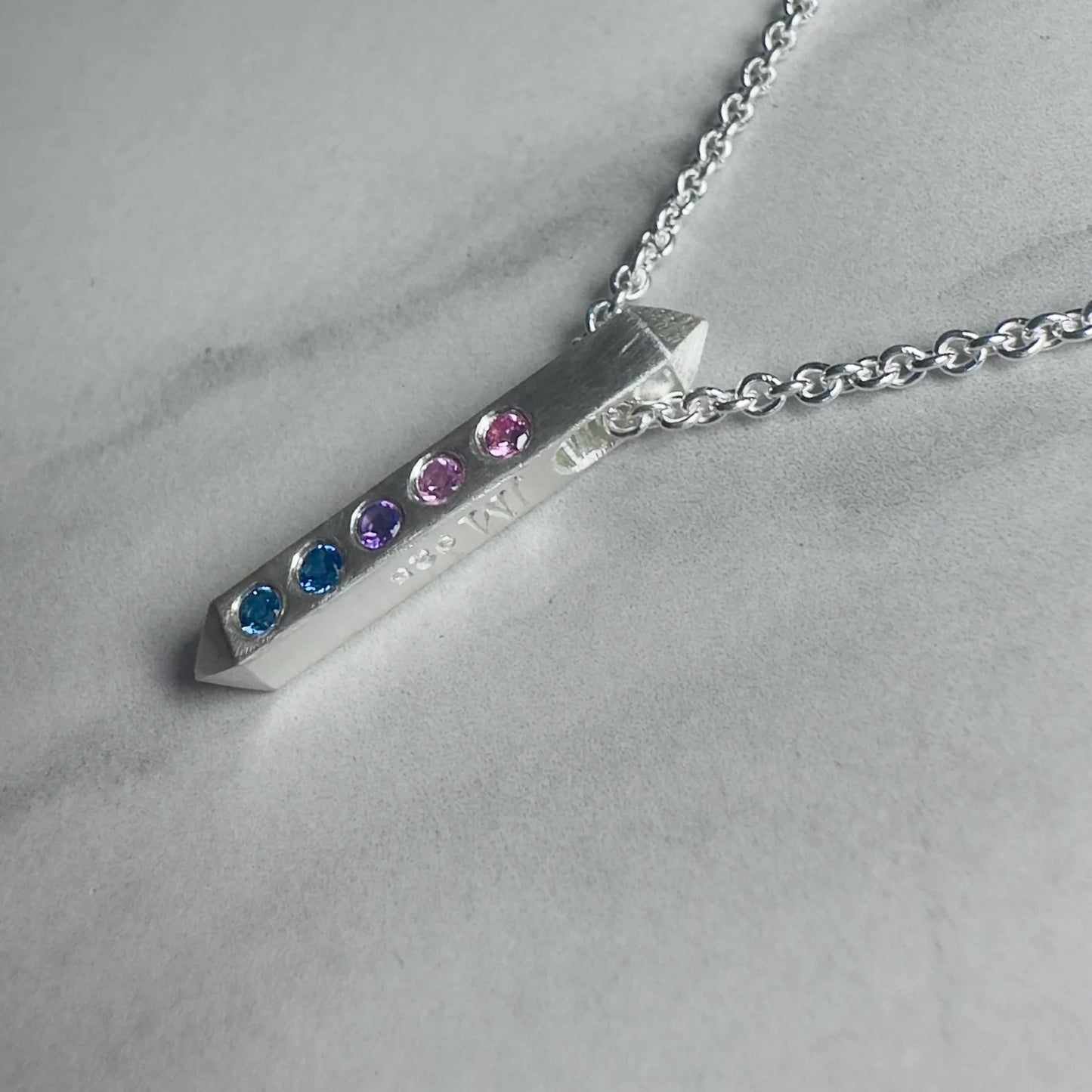 Bisexual Pride Bar Pendant