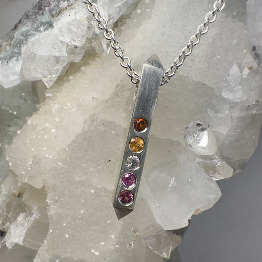 Lesbian Pride Bar Pendant