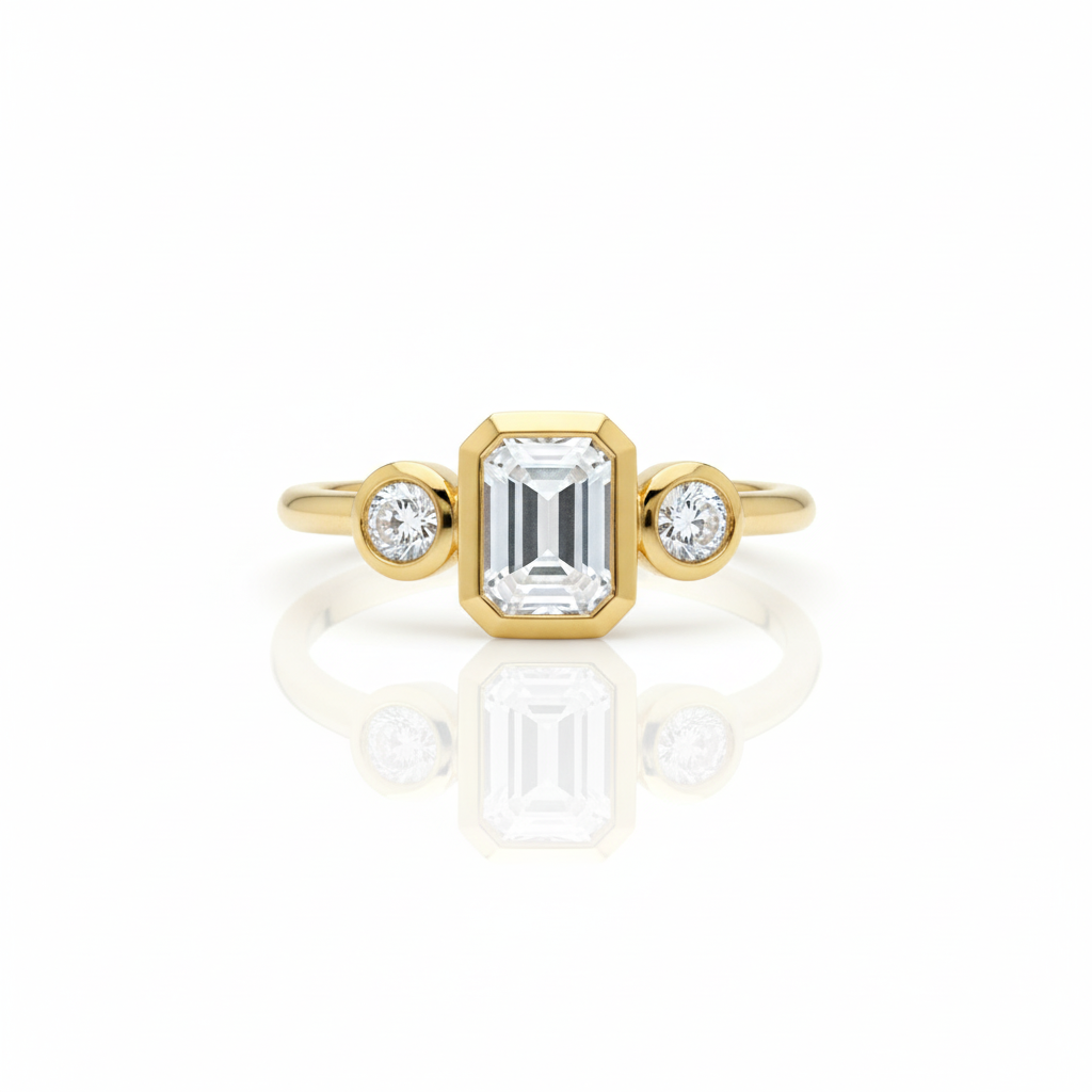 Trine Bezel Ring