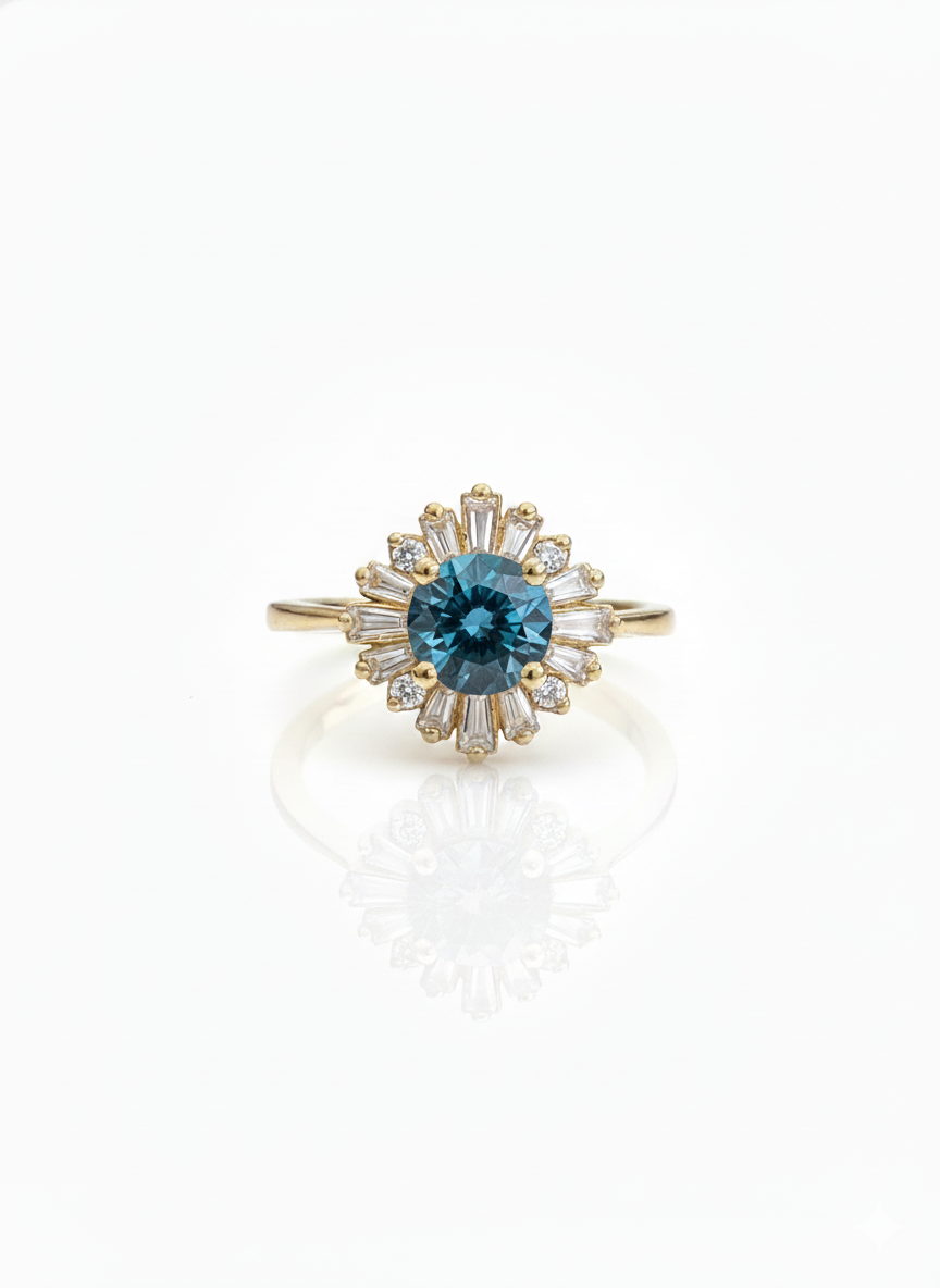 The Mini Radiance Art Deco Ring