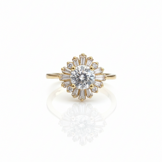The Mini Radiance Art Deco Ring