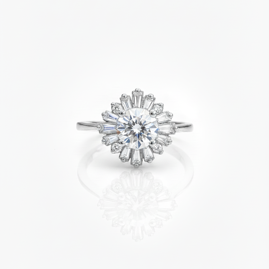 The Mini Radiance Art Deco Ring