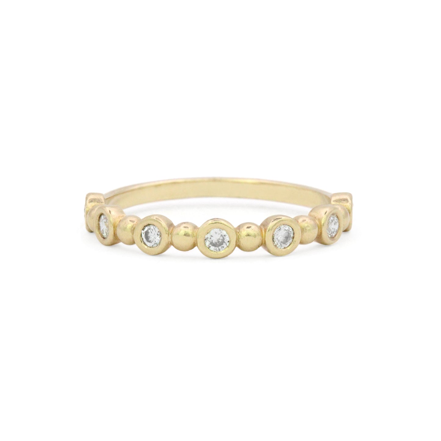 Diamond Dot Half Eternity Ring - LG