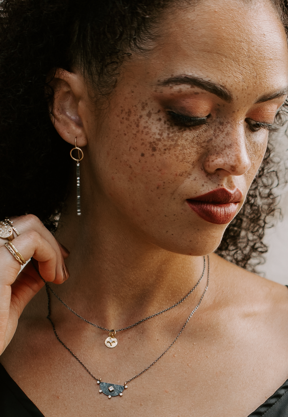 Diamond Scattered Branch Earrings