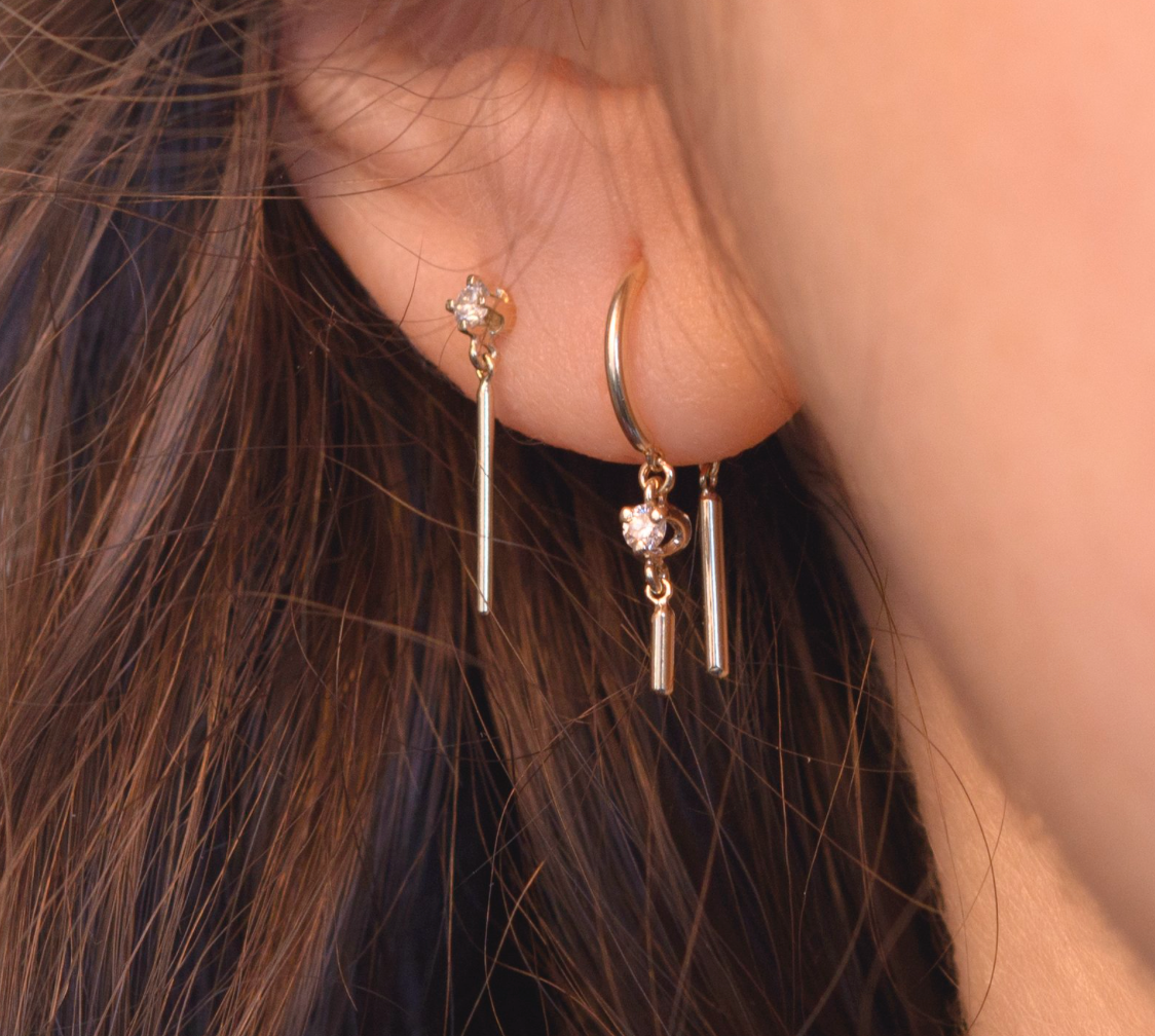 Diamond Wisp Single Earring