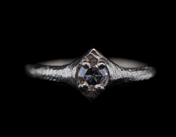 0.27 Carat Double Rose Cut Diamond Ring