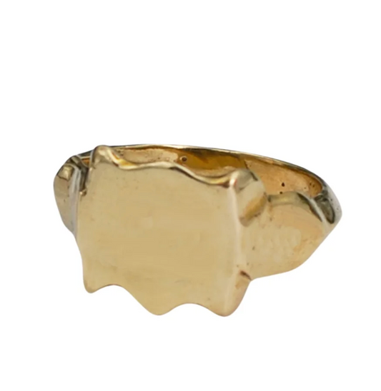 Shield Signet Ring - Brass