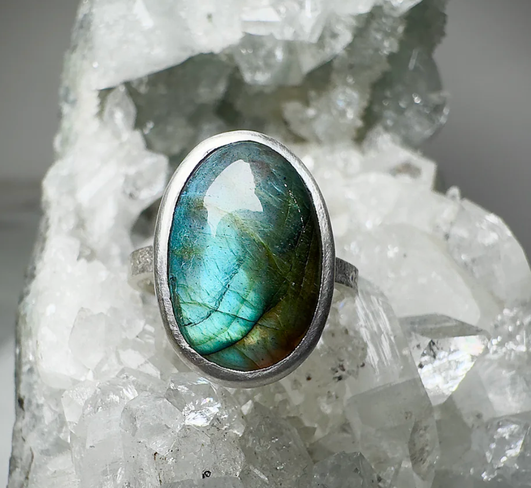 Labradorite Ring Size 7