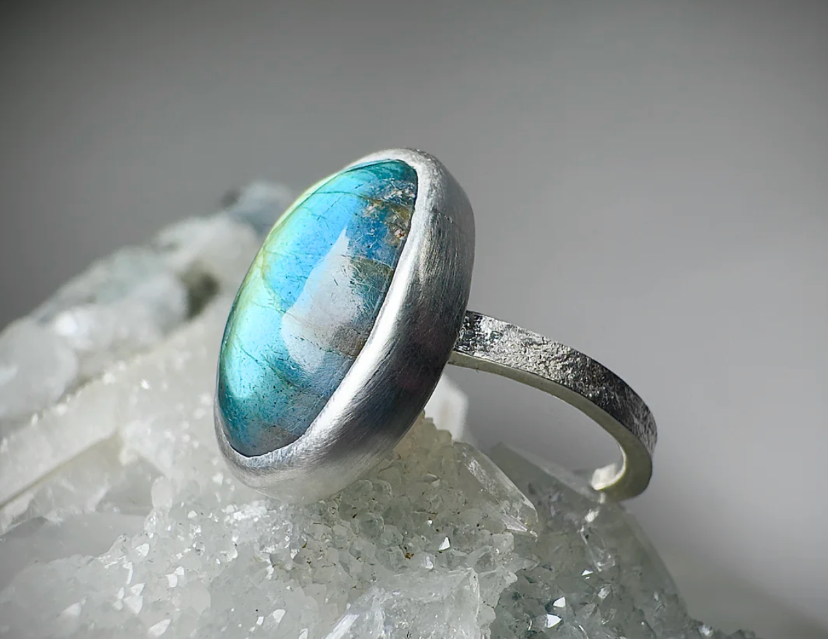 Labradorite Ring Size 7