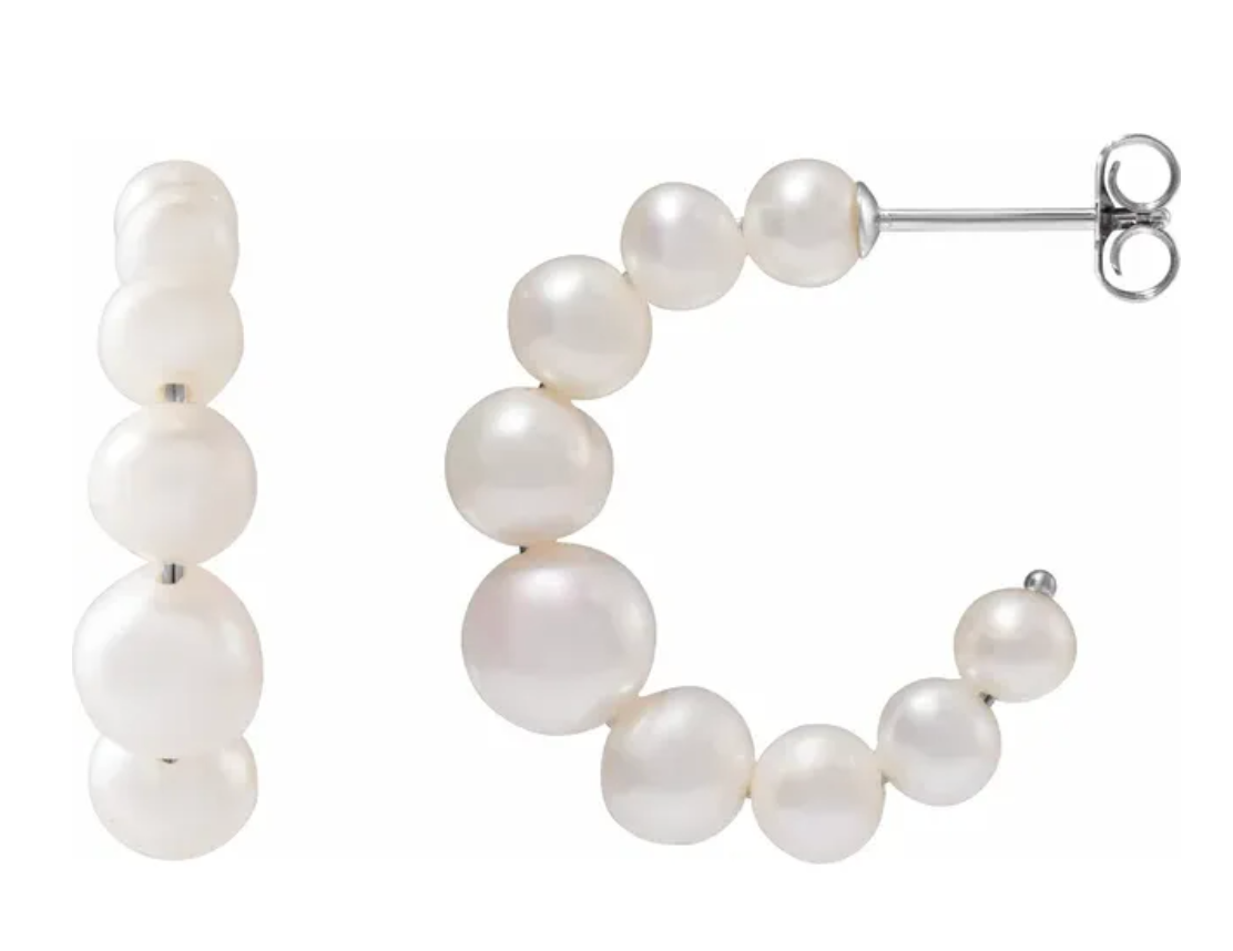 Pearl Hoops