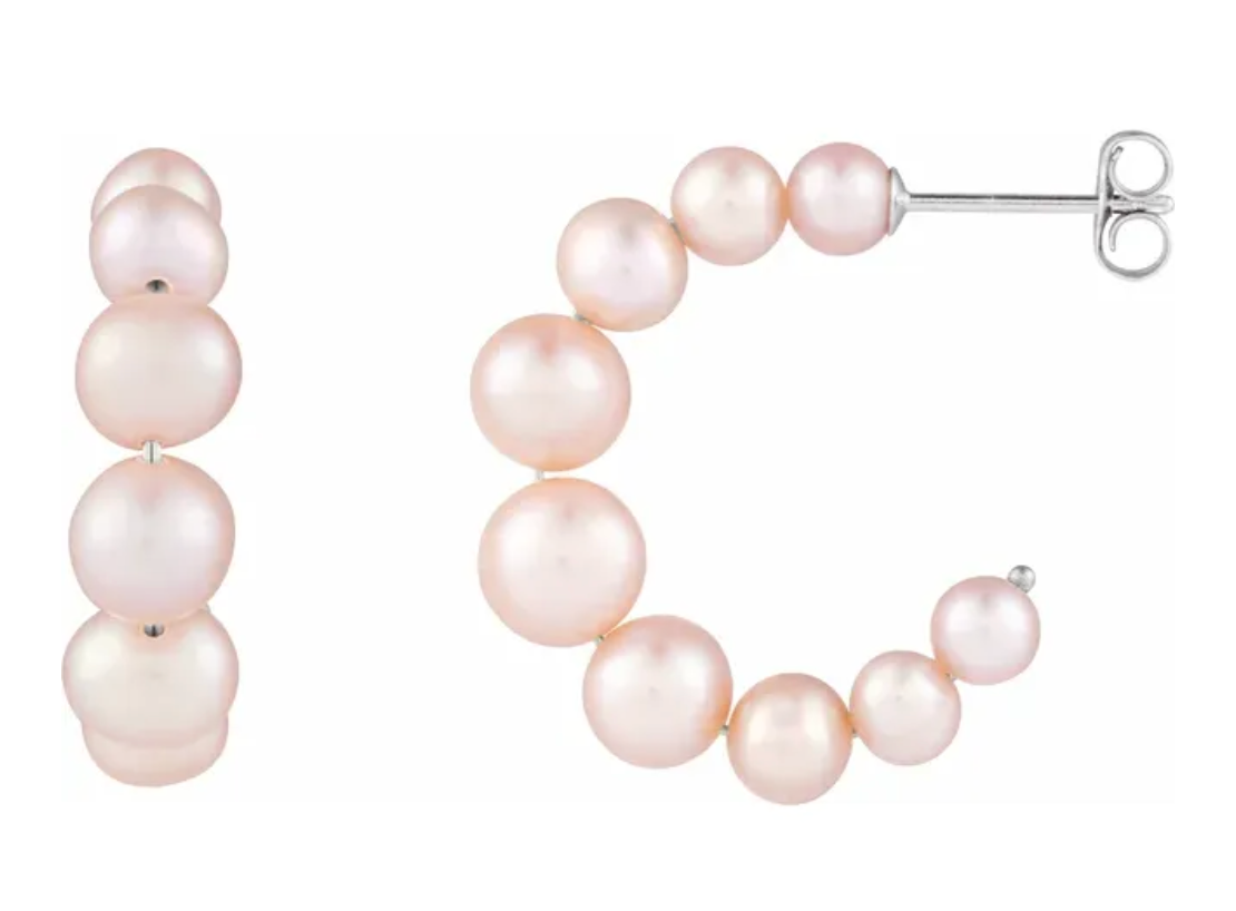 Pearl Hoops