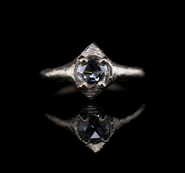 0.8 Carat Double Rose Cut Diamond Ring