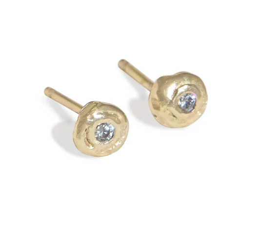 The Lost Coin Studs in 14k