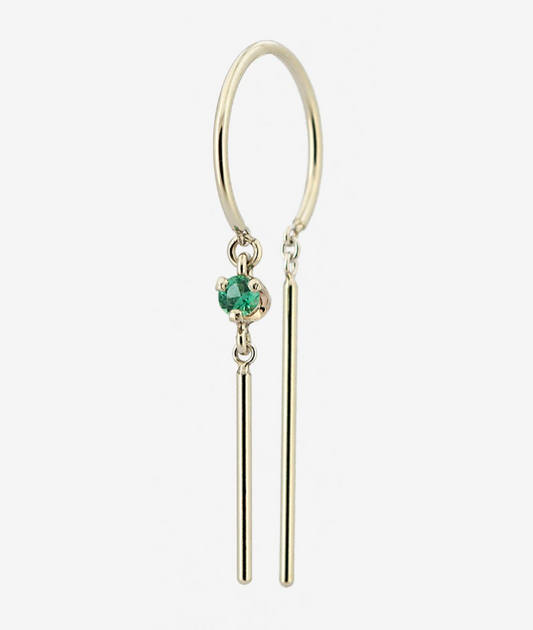 Emerald Chime Earring