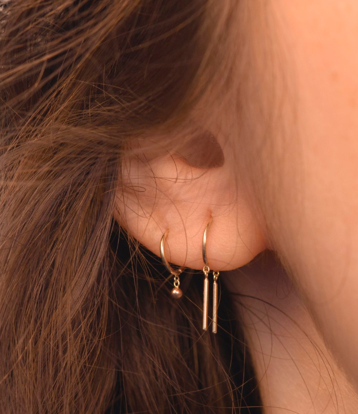 Droplet Huggie Earring